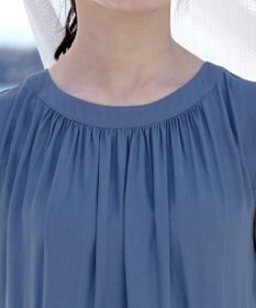 Tiaclasse 【洗える】後ろリボンシャーリングワンピース