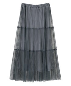 Green Parks チュールプリーツティアードスカート