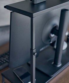 tower モニター上下ラック タワー 2段 ブラック