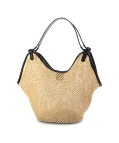 UNBILLION カシュカシュ cachecache / フェイクレザーショルダーバッグ付雑材風トート