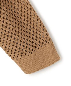 UNFILO L クロシェレースニット ZIPカーディガン