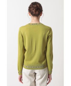 DAKS スーパーファインメリノウール チェックカーディガン