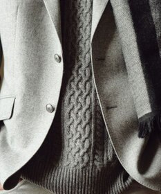 JOSEPH ABBOUD 【キングサイズ・ソフト/JAPANファブリック/LIBERTY柄裏地】ムリネフランネル ジャケット