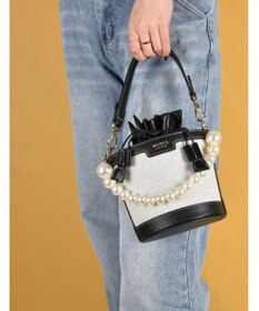 LA BAGAGERIE 【MONICA】パールバケットバッグ