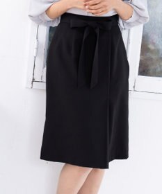Tiaclasse L 【洗える】快適な履き心地のダブルクロスセミタイトスカート