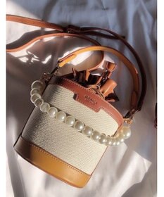 LA BAGAGERIE 【MONICA】パールバケットバッグ