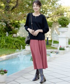 Tiaclasse 【安田美沙子さん着用・ポーチ・ショルダー紐付き】フラワーカットフェイクレザーバッグ