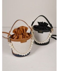 LA BAGAGERIE 【MONICA】パールバケットバッグ