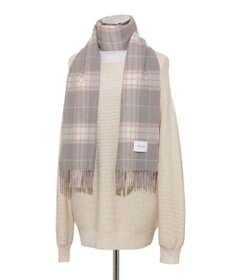 MOONBAT MACKINTOSH PHILOSOPHY(マッキントッシュ フィロソフィー）カシミヤ100％ クラシカルチェックマフラー