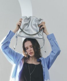 YECCA VECCA 2wayチェーンギャザーバッグ