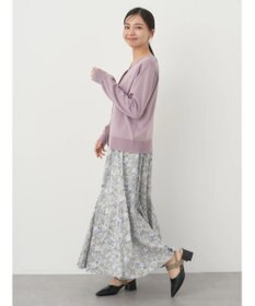 earth music&ecology いろいろ釦クルーネックカーディガン