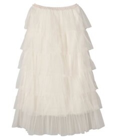 Green Parks ・ＥＬＥＮＣＡＲＥ　ＤＵＥ　ティアードラメチュールスカート