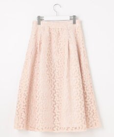 Feroux フラワー刺繍 フレアスカート