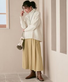 23区 【好評につき新色追加/CLASSY.1月号掲載】ウールカシミヤブレンド スタンドネック ニット