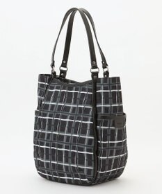 Y'SACCS ドローイングチェックトートバッグ