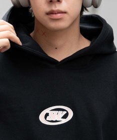 WEGO 【ユニセックス着用ITEM/裏起毛】バルーンクロップドグラフィックプルパーカー