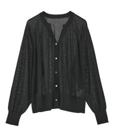 earth music&ecology 【接触冷感】キーネックシアーカーディガン