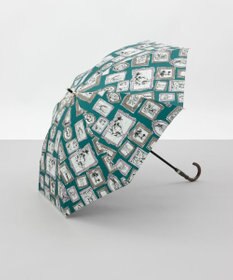 AURORA 【 Beaurance （ビューランス）】プリント額縁柄　晴雨兼用傘（長傘）