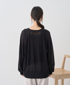 earth music&ecology 【接触冷感】キーネックシアーカーディガン