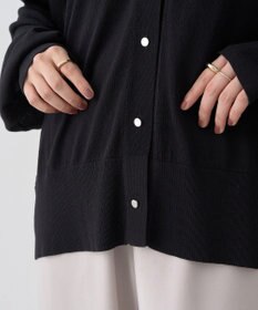 earth music&ecology 【接触冷感】キーネックシアーカーディガン