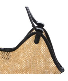 UNBILLION カシュカシュ cachecache / フェイクレザーショルダーバッグ付雑材風トート