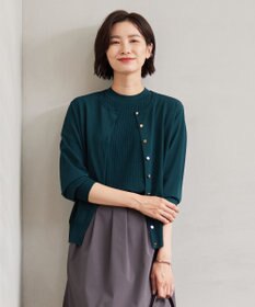 J.PRESS LADIES 【洗える】レーヨンエリートストレッチ クルーネック カーディガン
