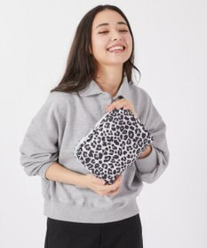 LeSportsac EXTRA LARGE RECTANGULAR COSMETIC/ニュートラルレオパード/ライラック