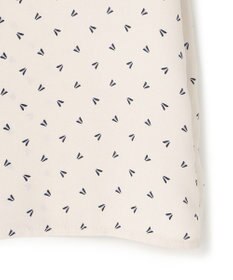 23区 L 【洗える】トライアングルプリント ネックデザイン ブラウス