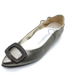 nouvelleRobe Oū 【本革・高反発】Buckle Ornament ポインテッドトゥ パンプス
