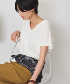 AMERICAN HOLIC フレンチスリーブスキッパールーズニットプルオーバー