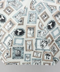 AURORA 【 Beaurance （ビューランス）】プリント額縁柄　晴雨兼用傘（長傘）