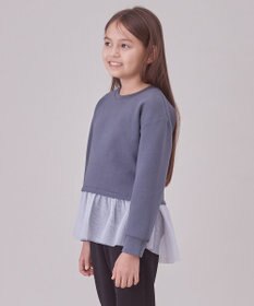 UNFILO 【110-150cm】BEAUTY FORM JERSEY ペプラムスウェット