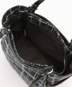 Y'SACCS ドローイングチェックトートバッグ