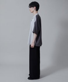 WEGO カラーブロックオープンカラーシャツ（S）