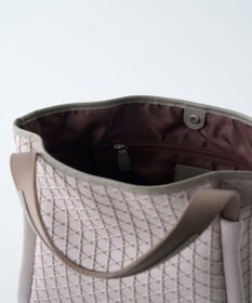 MIYABIYA LAQUOH【撥水加工】篭目柄エンボスボンディングトートS