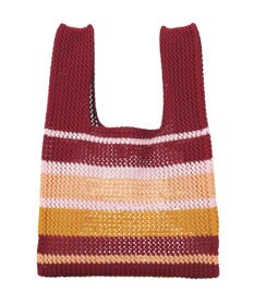 earth music&ecology マルチボーダーニットバッグ