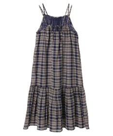 earth music&ecology マドラスチェックキャミワンピース