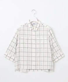 J.PRESS LADIES 【洗える】SHEER チェック シャツ ブラウス