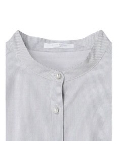 Green Parks パール釦ストライプシャツ