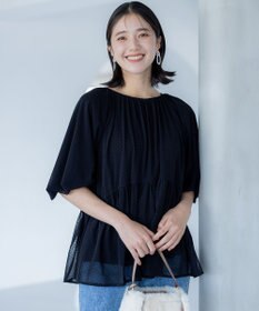 組曲 チュールティアード ブラウス