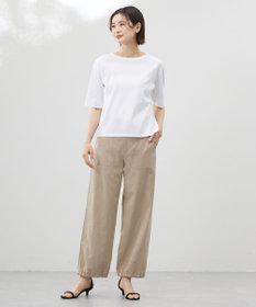 J.PRESS LADIES L 【洗える】フライスジャージー カットソー