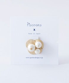 Pisceans グラデコットンパールブローチ