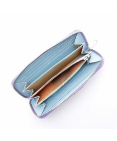 A.D.M.J. 牛革クロコ型押し ラウンドファスナーウォレット