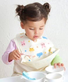 MIKI HOUSE HOT BISCUITS 総柄 お食事スタイ