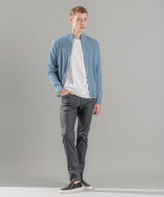 JOSEPH HOMME  新柄【洗える】シルクバルキー　　ハイネックジップアップニット