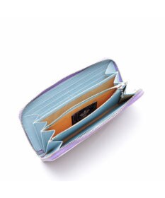 A.D.M.J. 牛革クロコ型押し ラウンドファスナーウォレット