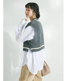 CRAFT STANDARD BOUTIQUE ２ＷＡＹケーブルニットベスト