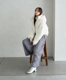 earth music&ecology 2wayパファー ショートブルゾン