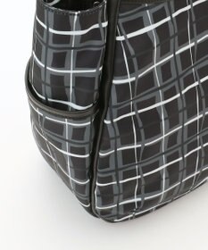 Y'SACCS ドローイングチェックトートバッグ