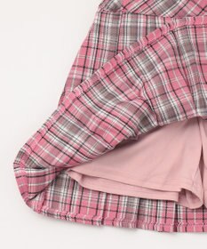 ANY KIDS ラメチェックプリーツスカパン